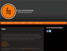 Tablet Screenshot of fuzionentertainment.com
